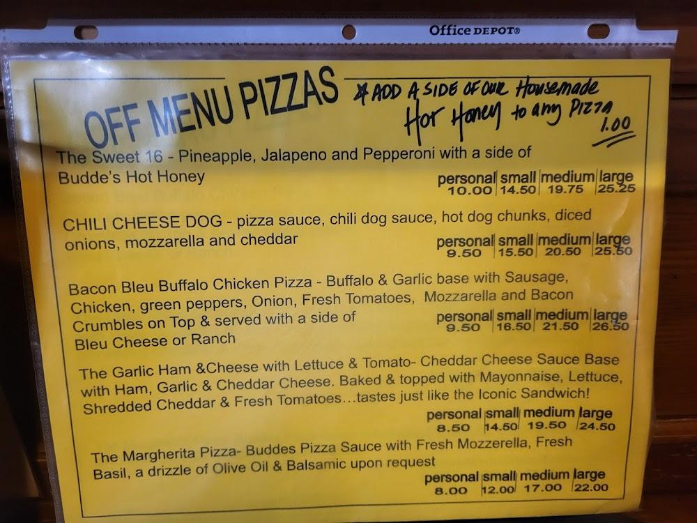 Budde's Pizza & Spirits Menu image 4